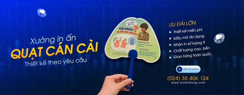 In quạt nhựa PP cán cài