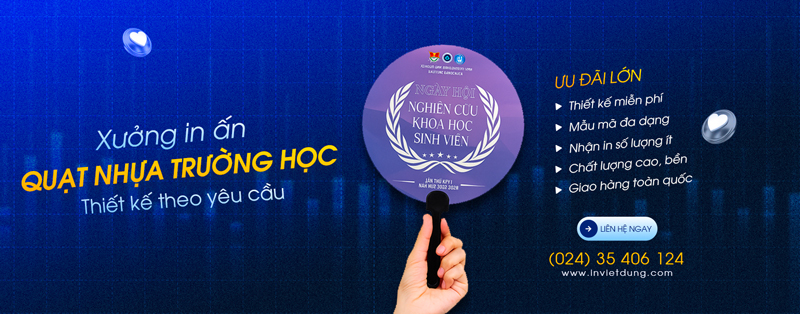 In quạt nhựa trường học