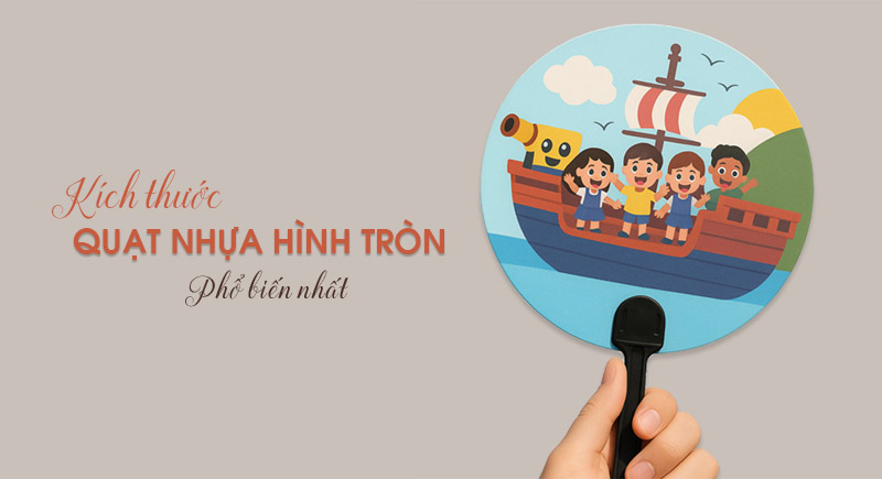 Kích thước quạt nhựa tròn