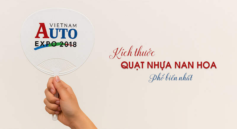 Kích thước quạt nhựa nan hoa