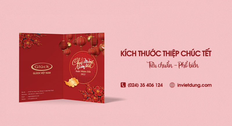 Kích thước thiệp chúc Tết