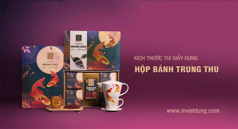 Kích thước túi giấy đựng bánh trung thu