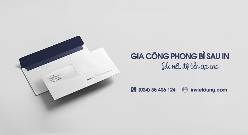 Các kỹ thuật gia công phong bì sau in
