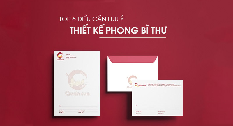 Những lưu ý thiết kế phong bì