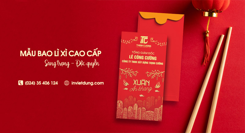 Mẫu bao lì xì cao cấp