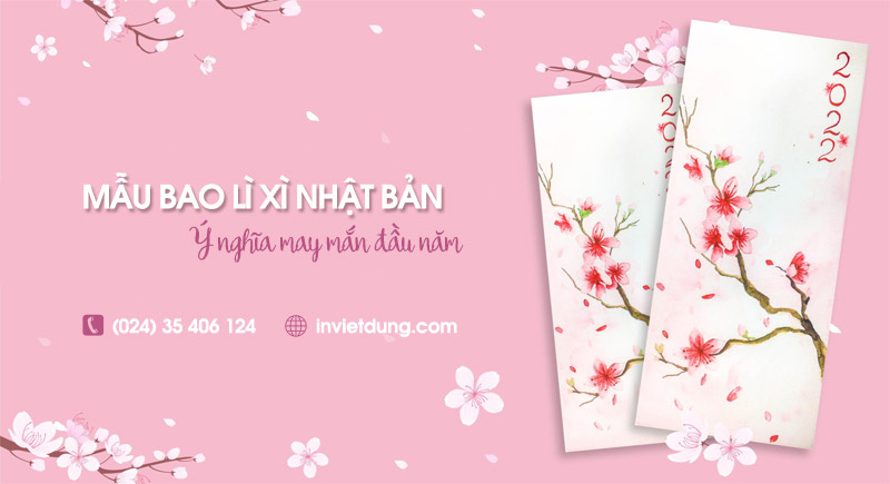 Mẫu bao lì xì Nhật Bản