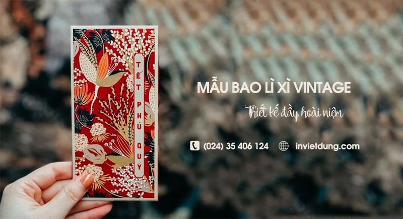 Mẫu bao lì xì vintage