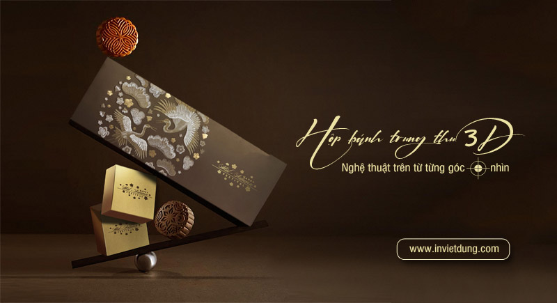 Mẫu hộp đựng bánh trung thu 3D