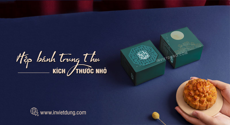Mẫu hộp giấy đựng bánh trung thu mini