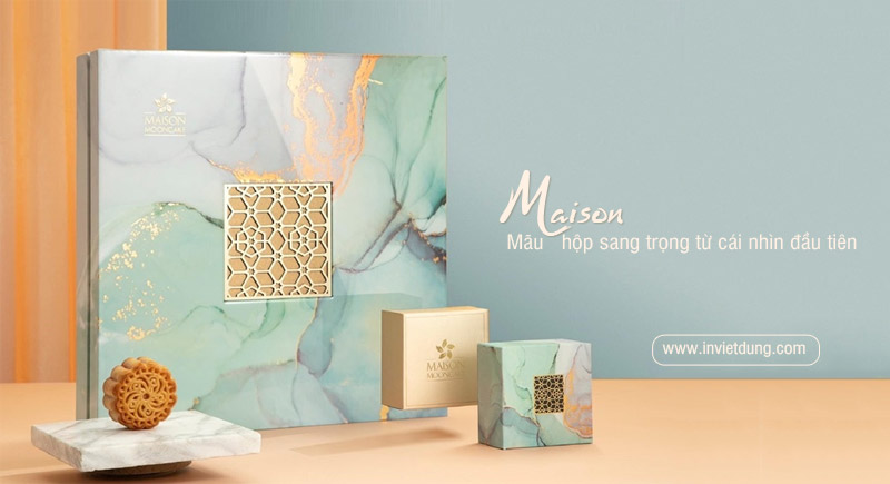 Mẫu hộp đựng bánh trung thu Maison