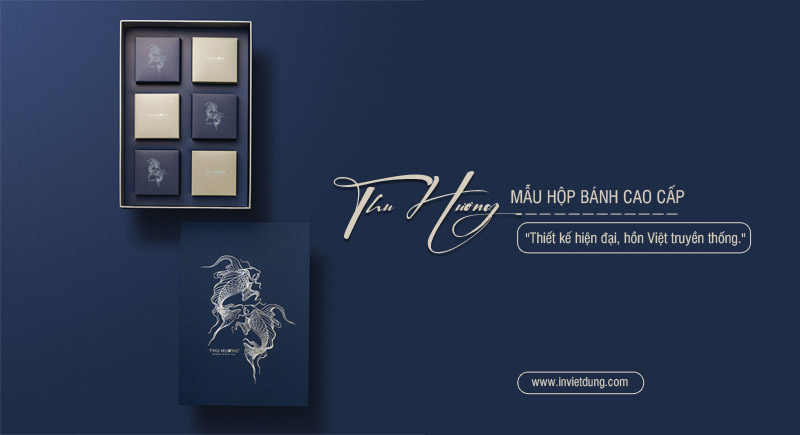 Mẫu hộp đựng bánh trung thu Thu Hương