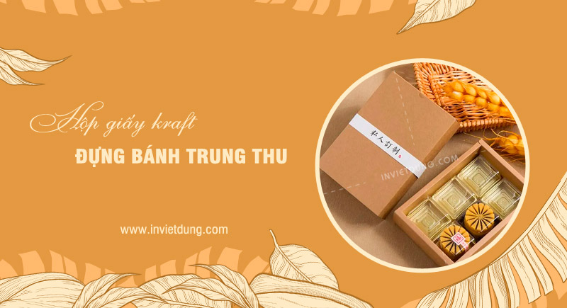 Mẫu hộp bánh trung thu giấy kraft