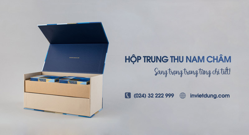 Mẫu hộp nam châm đựng bánh trung thu