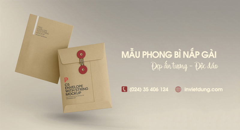 Mẫu phong bì nắp gài