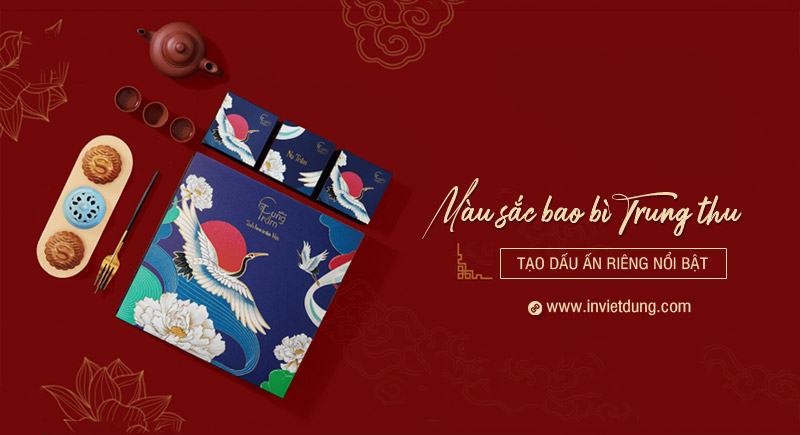 Màu sắc thiết kế bao bì hộp trung thu