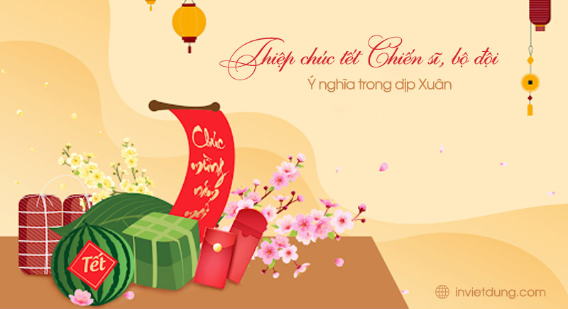 Mẫu thiệp chúc Tết bộ đội, chiến sĩ