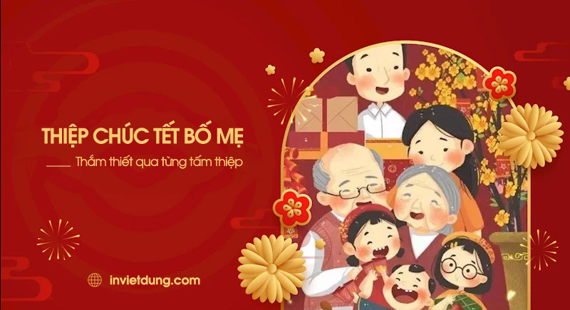Mẫu thiệp chúc Tết bố mẹ