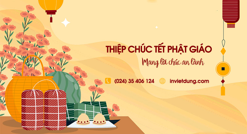 Mẫu thiệp chúc Tết Phật giáo