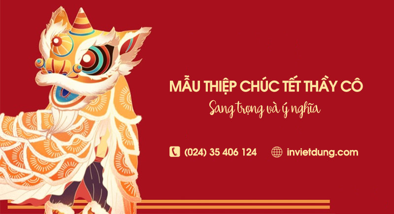 Mẫu thiệp chúc Tết thầy cô