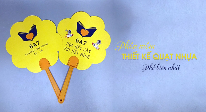 Phần mềm thiết kế quạt nhựa quảng cáo