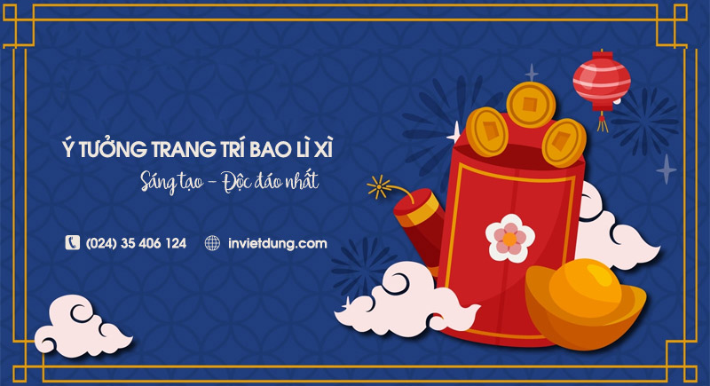 Ý tưởng trang trí bao lì xì
