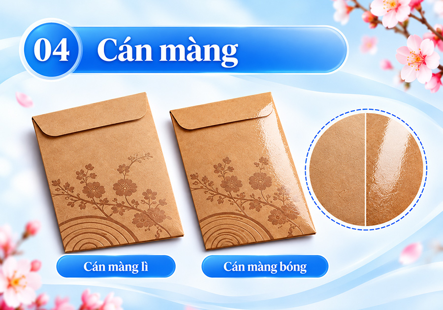 Gia công bao lì xì giấy kraft