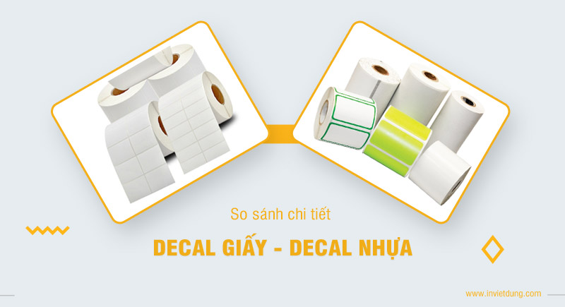 Decal giấy và decal nhựa