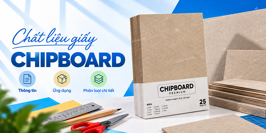 Giấy chipboard là gì? Đặc điểm và ứng dụng thực tế