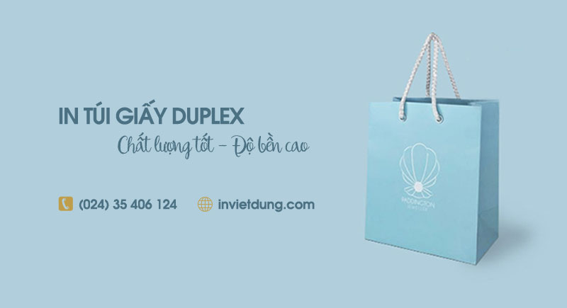 Xưởng in túi giấy duplex chất lượng tốt, giá rẻ theo yêu cầu