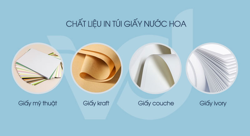 Chất liệu giấy in túi đựng nước hoa