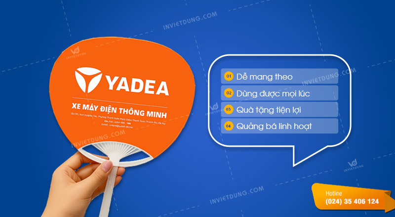Lợi ích của việc sử dụng quạt nhựa quảng cáo