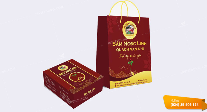 Xu hướng thiết kế túi giấy đựng nhân sâm