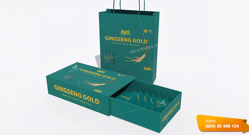 Mẫu túi giấy đựng nhân sâm
