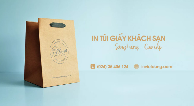 Xưởng in túi giấy khách sạn sang trọng, 20+ mẫu ấn tượng