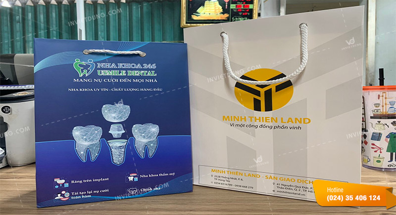Mẫu túi giấy phòng khám nha khoa