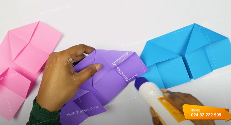 Cách làm hộp giấy đựng bút nhiều ngăn bước 5