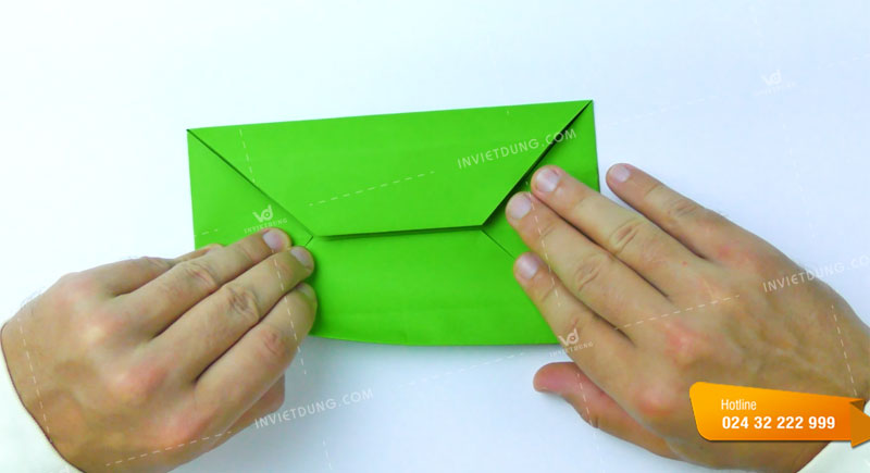 Cách gấp hộp giấy đựng kẹo hình chữ nhật bước 5