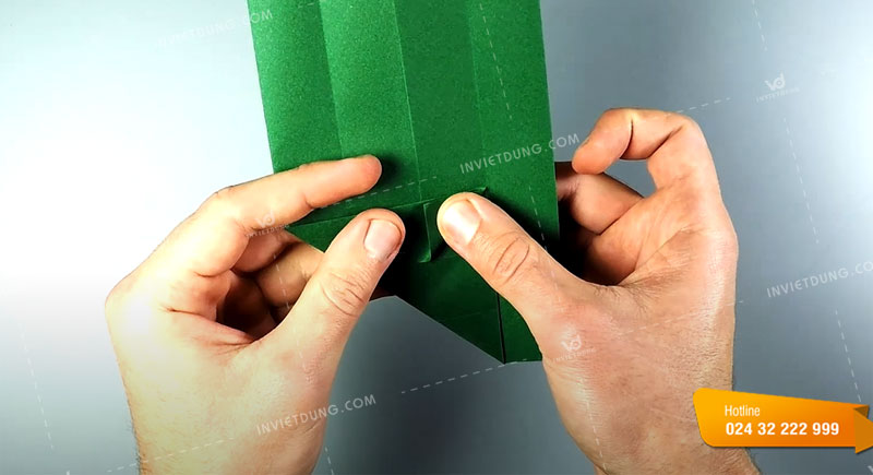 Cách gấp hộp giấy đơn giản hình chữ nhật bước 6