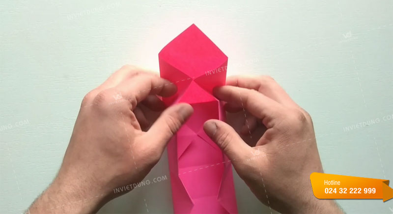 Cách gấp hộp giấy origami masu bước 5