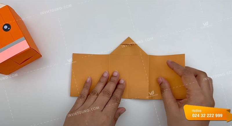 Cách làm hộp giấy đựng bút một ngăn đáng yêu bước 5