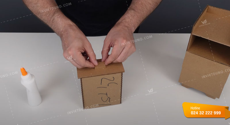 Cách làm hộp giấy nhiều ngăn có ngăn kéo bước 5