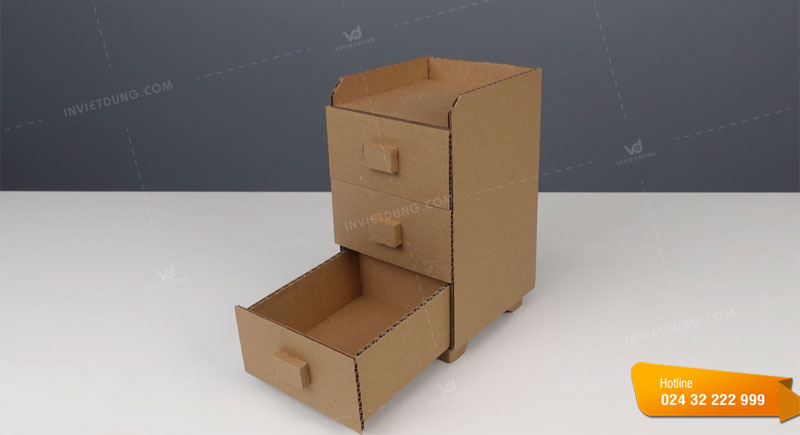 Cách làm hộp giấy nhiều ngăn có ngăn kéo bước 6