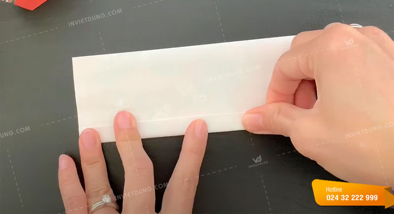 Cách làm túi giấy mini không sử dụng keo dán bước 2