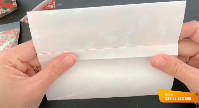Cách làm túi giấy mini không sử dụng keo dán bước 4