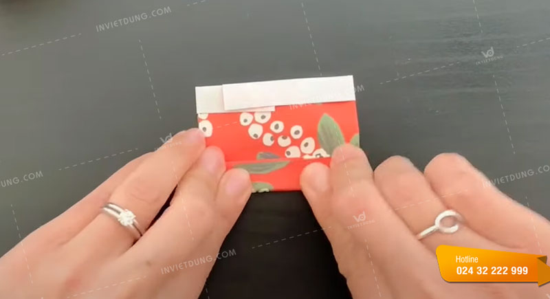 Cách làm túi giấy mini không sử dụng keo dán bước 8