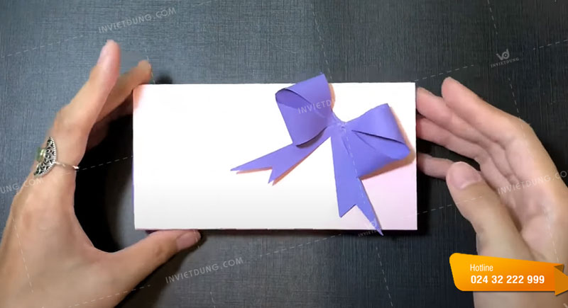 Hoàn thiện gấp hộp giấy đựng quà hình chữ nhật