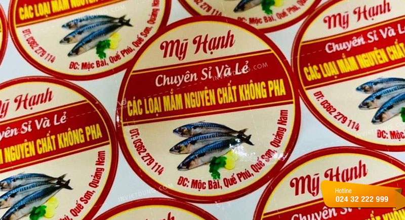 In tem decal nhựa sữa lấy ngay, mẫu đẹp, giá rẻ tại Hà Nội