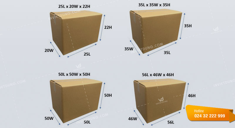 Cách đo kích thước thùng giấy carton