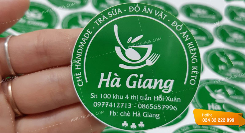 Mẫu tem nhãn bánh tráng trộn Hà Giang