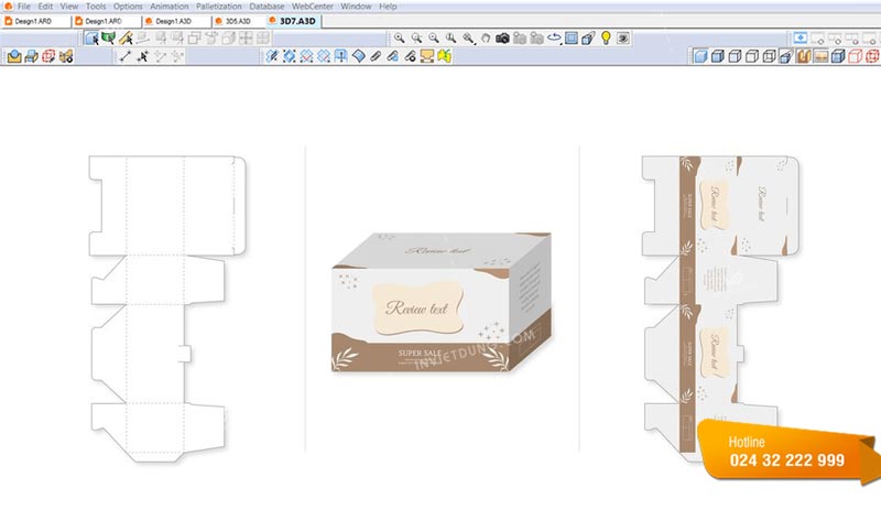 Phần mềm thiết kế hộp giấy artioscad